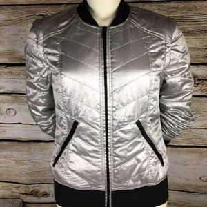 Zella convertible bomber jacket small